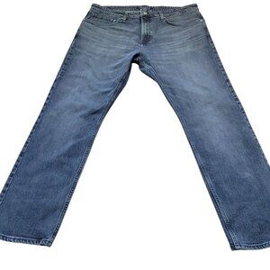 Calvin Klein Jeans Mens 38x30.5 Tag 38x32 Athletic Taper Dark Wash Denim